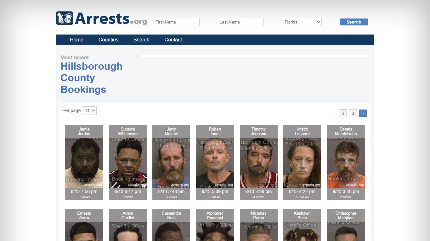 Hillsborough County Arrests and Inmate Search